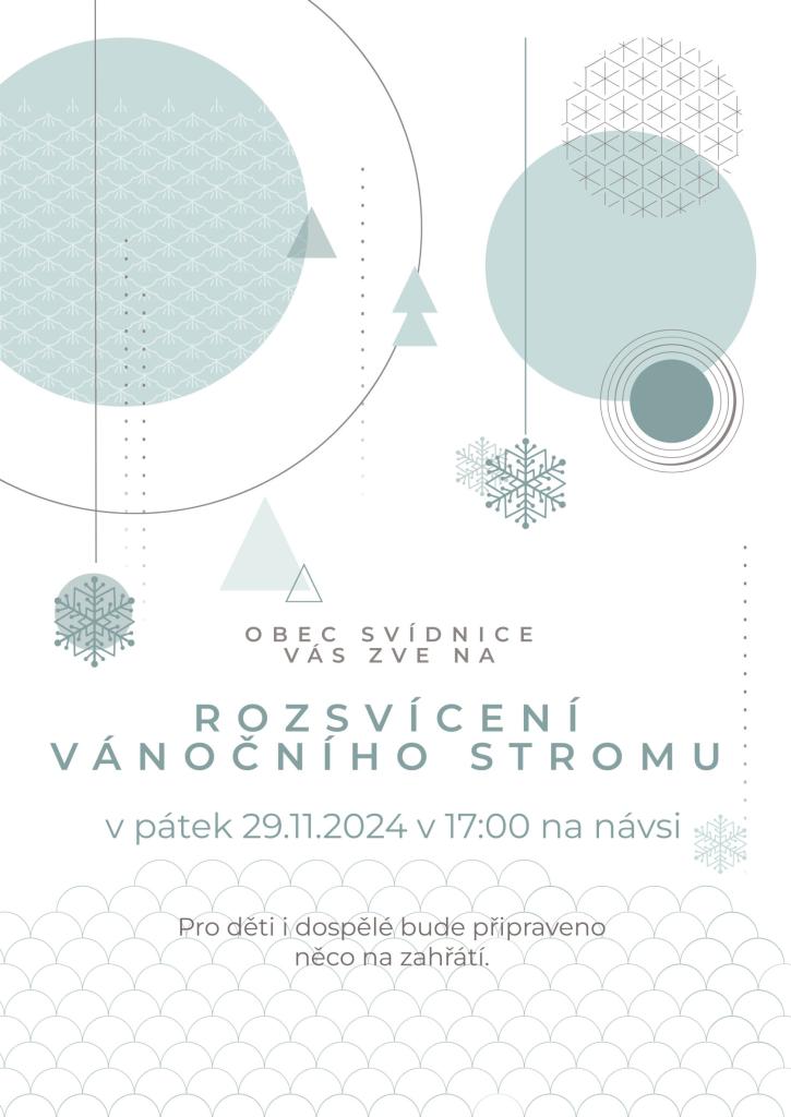 Pozvánka na rozsvícení vánočního stromu