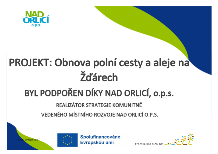 Leták MAS nad Orlicí